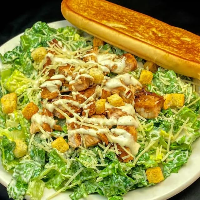 Caesar Grilled Chicken Salad.