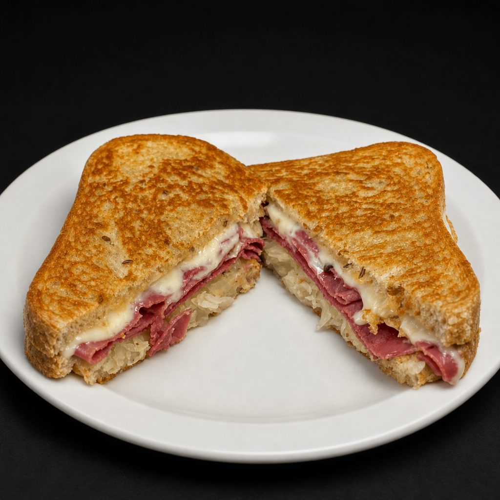 Grilled Reuben Sandwich.