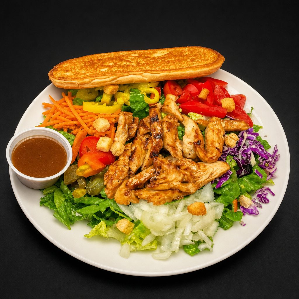 Teriyaki Grilled Chicken Salad.
