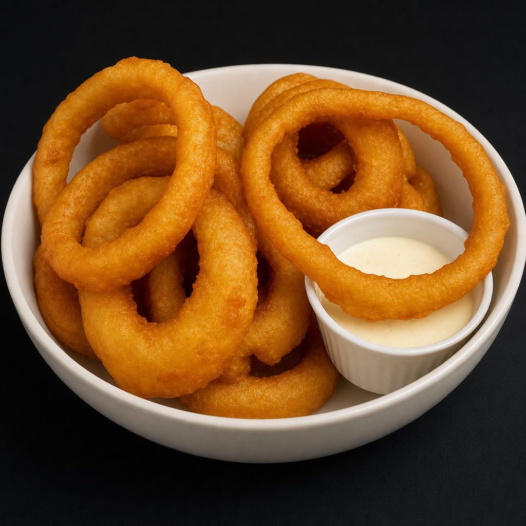 Beer Battered Onion Rings.