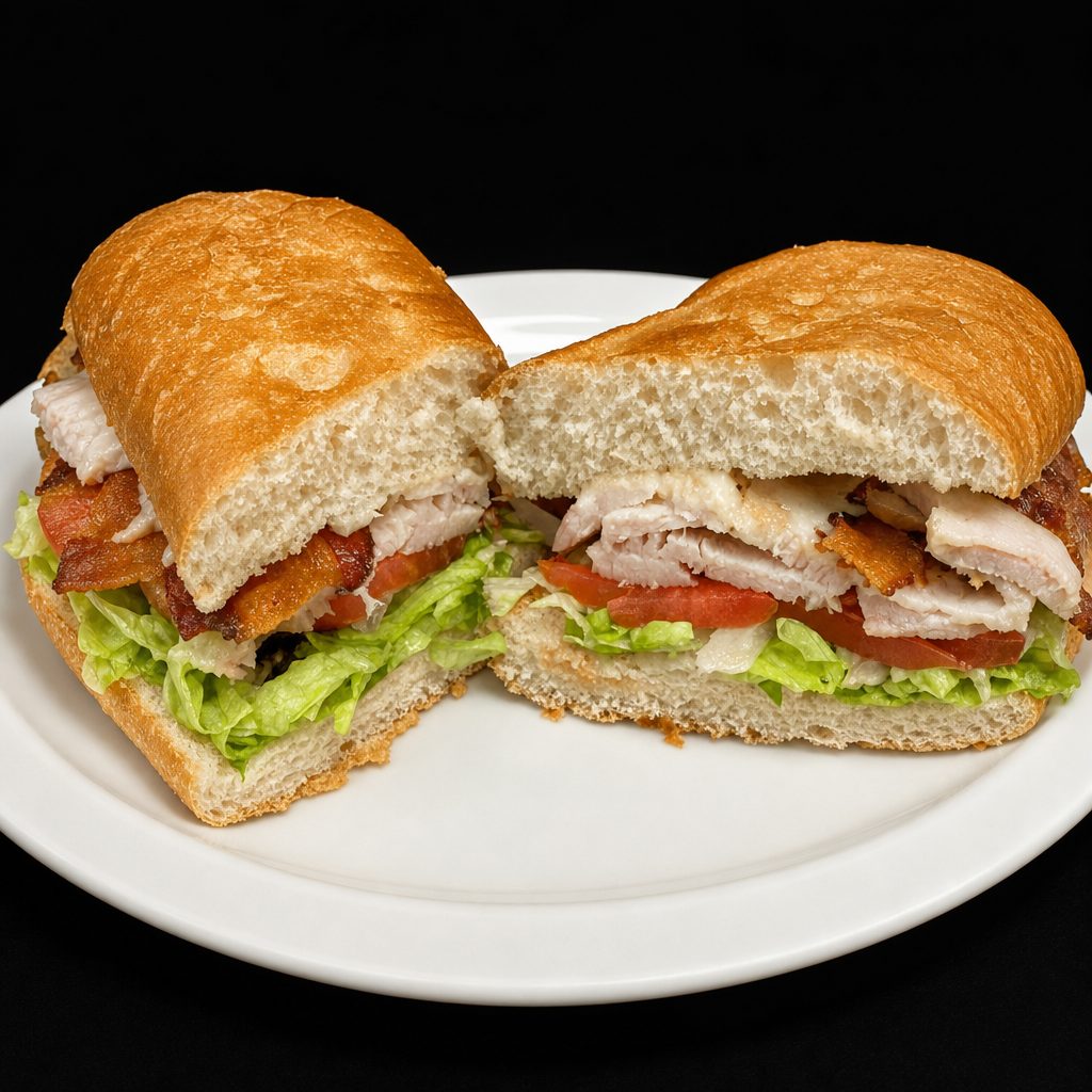 Grilled Turkey Sub Sandwich.