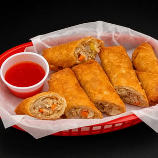 Flavorful Pork Egg Rolls with Sweet & Sour Sauce