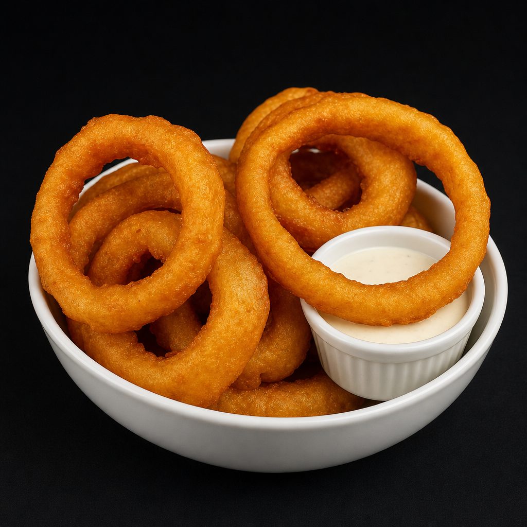 Beer Battered Onion Rings.