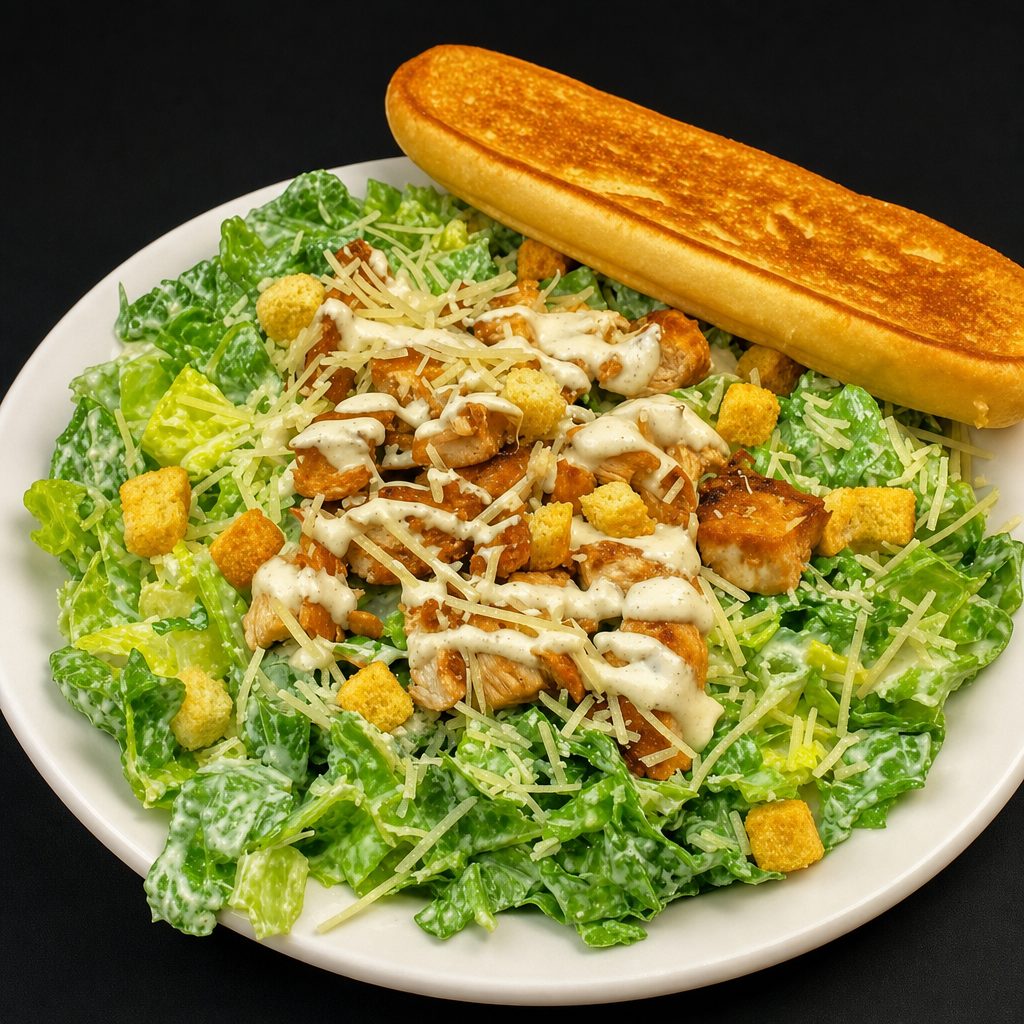 Caesar Grilled Chicken Salad.
