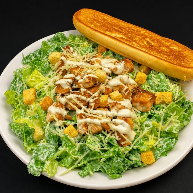 Caesar Grilled Chicken Salad.