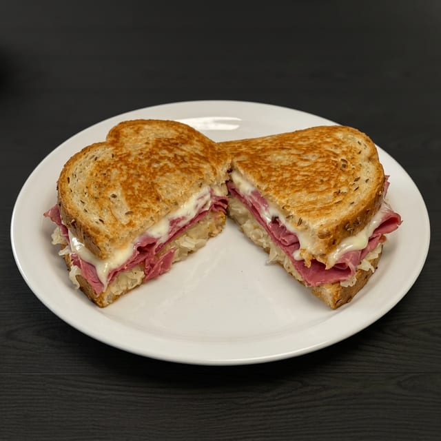 Grilled Reuben Sandwich.