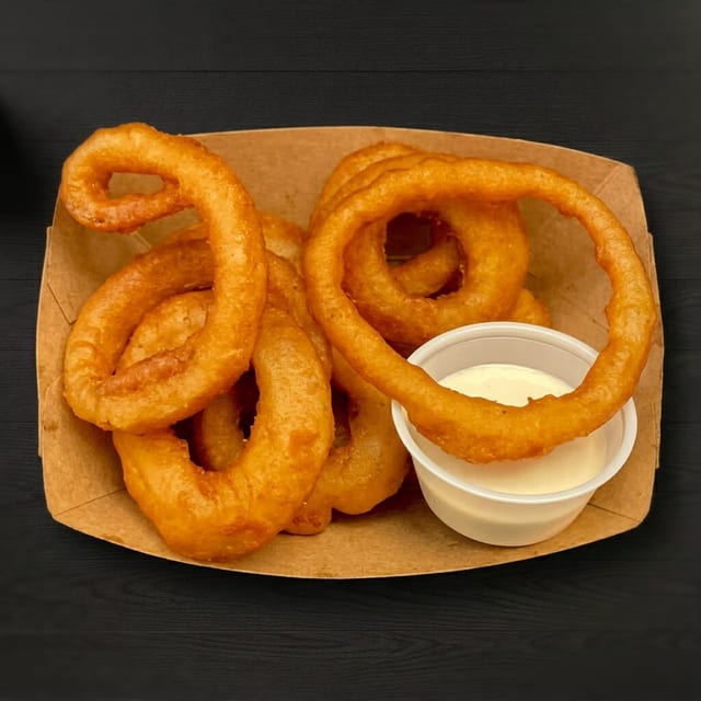 Beer Battered Onion Rings.