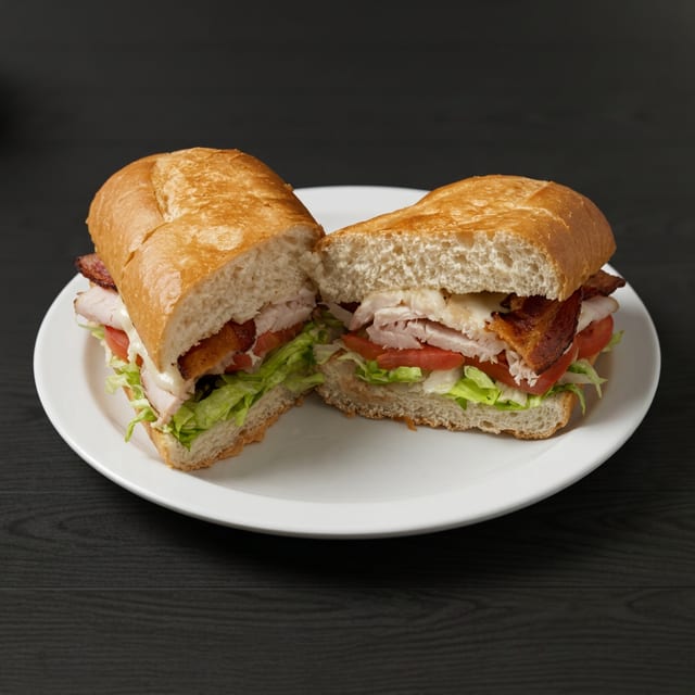 Grilled Turkey Sub Sandwich.