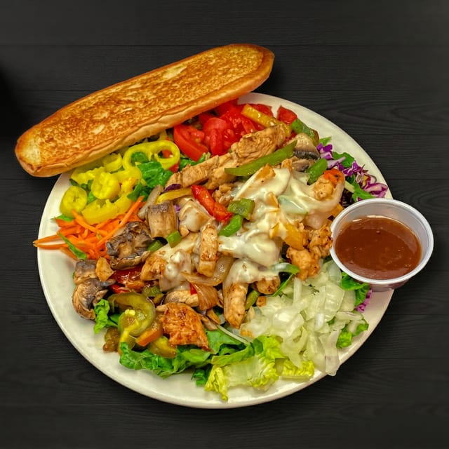 Grilled Chicken Pita Salad.