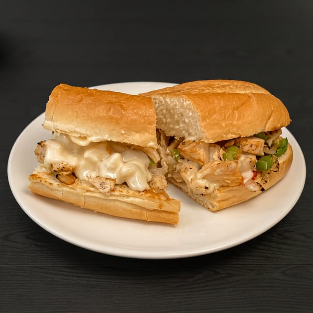 Chicken Philly Sub Sandwich.