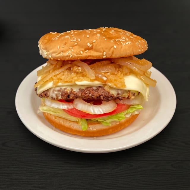 The Garlic & Onion Paradise Burger.