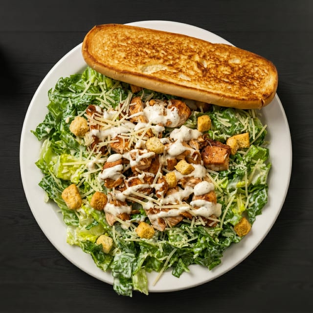 Caesar Grilled Chicken Salad.